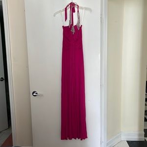 Sky long pink dress